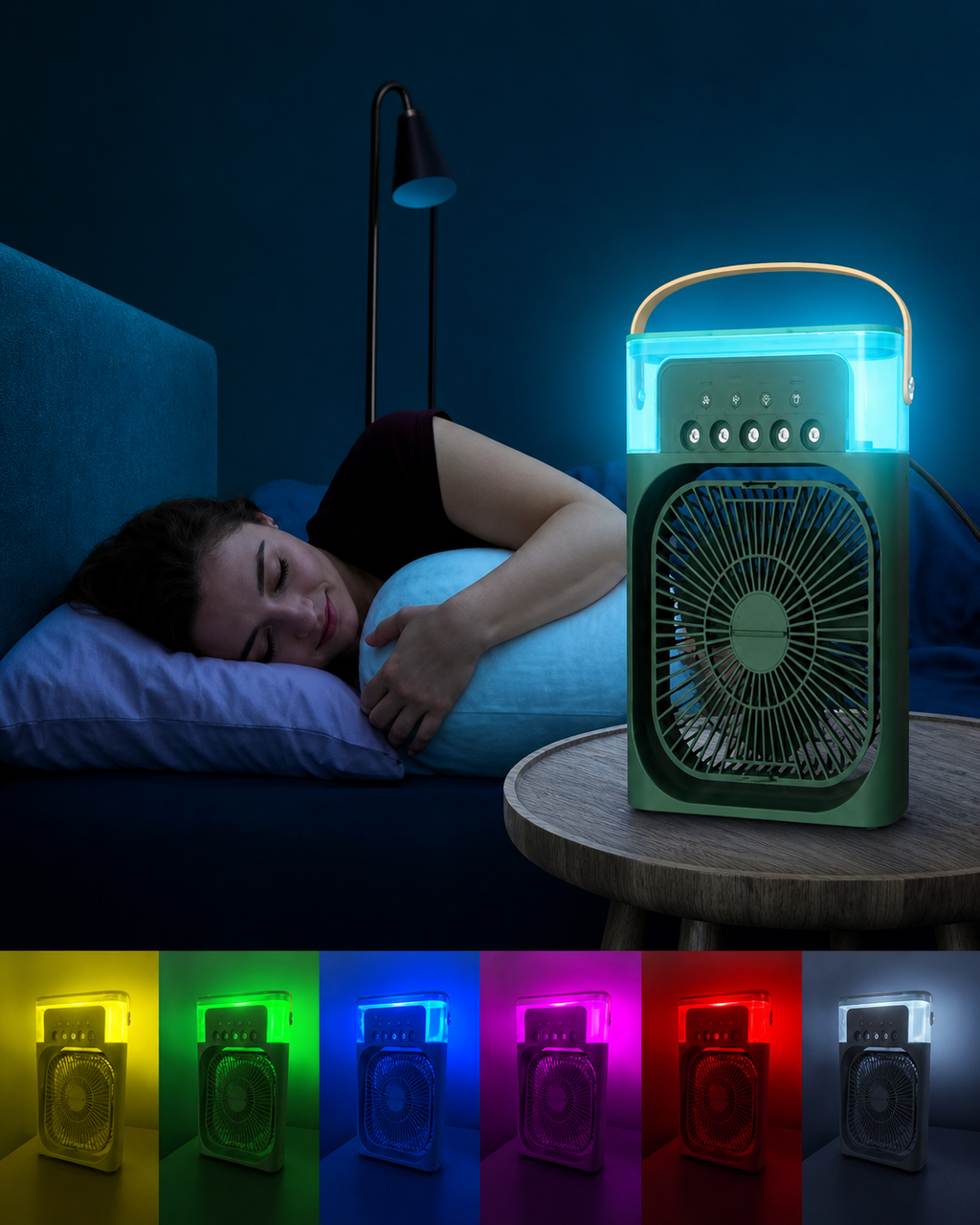 Portable Humidifier Air Cooler Mist Fan Mini Cooler for Home