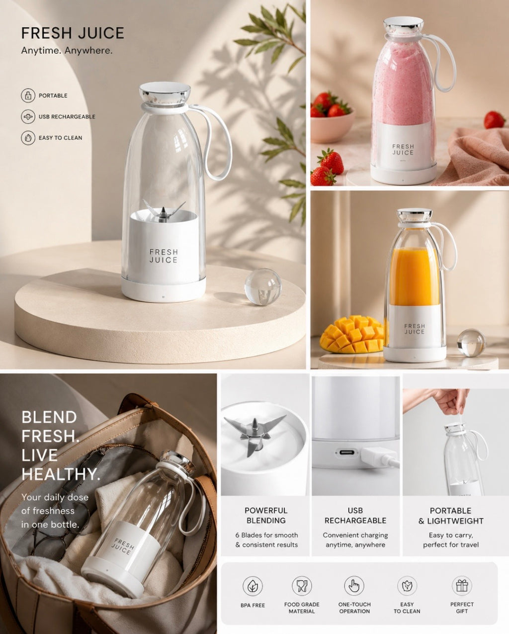 Heavy Duty Handhold Press Fruit Manual Juicer