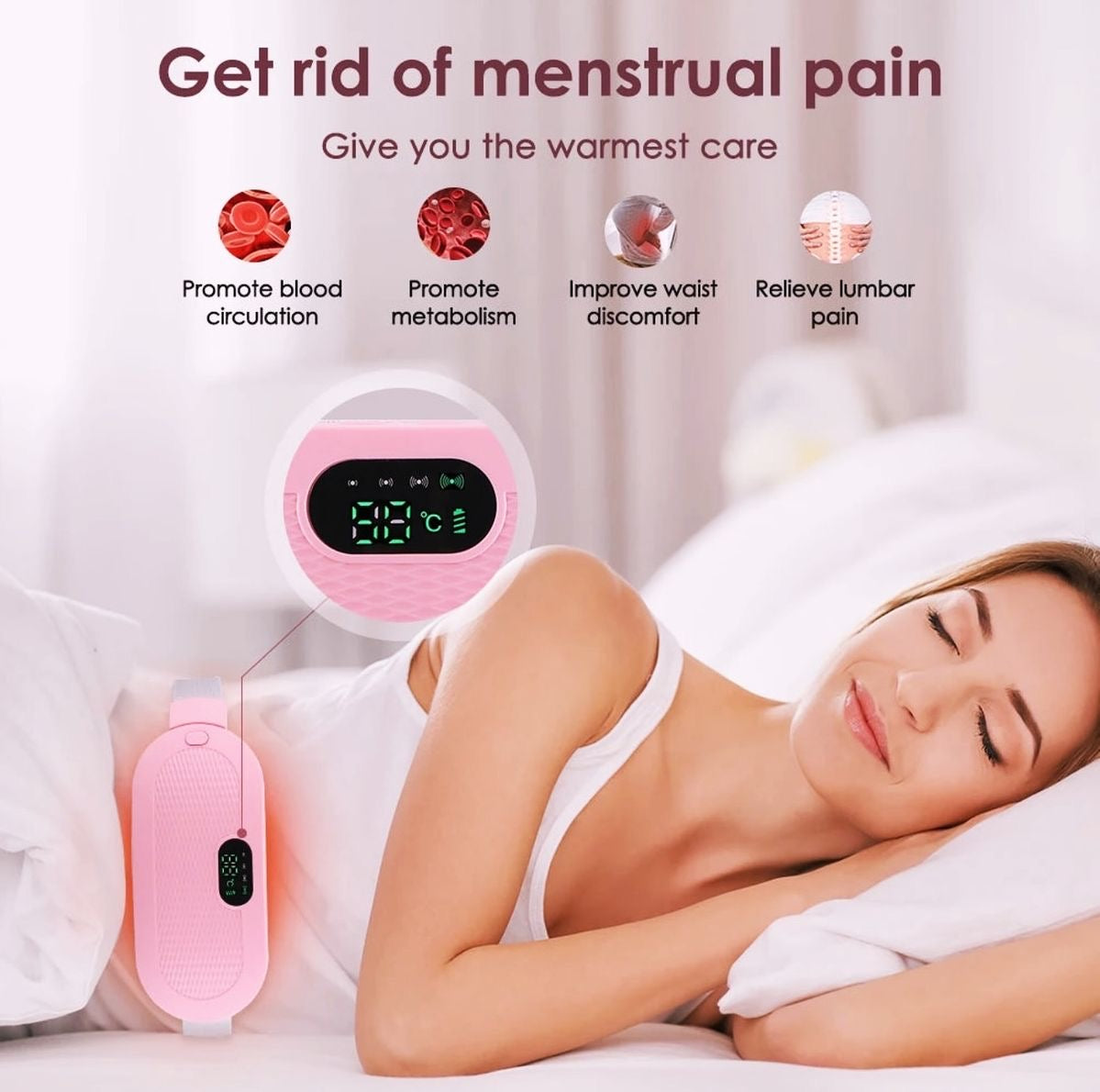 Portable Cordless Heating Pad for Menstrual Cramps Relief