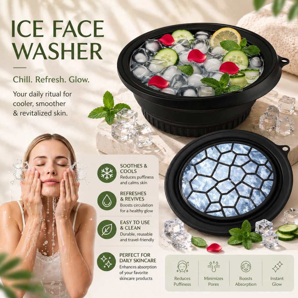 Face Bowl for Ice with Built in Ice Tray